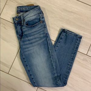 American Eagle jeans denim. Like new. Faded blue